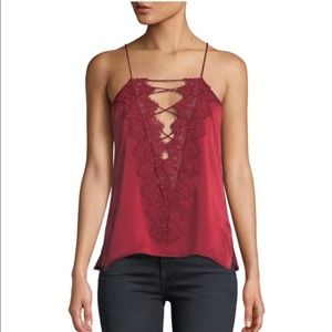 Cami NYC NWT Charlie Lace Trimmed Silk Camisole